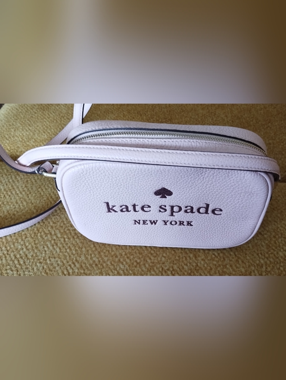 Kate Spade Pink Pebbled Leather Crossbody Bag